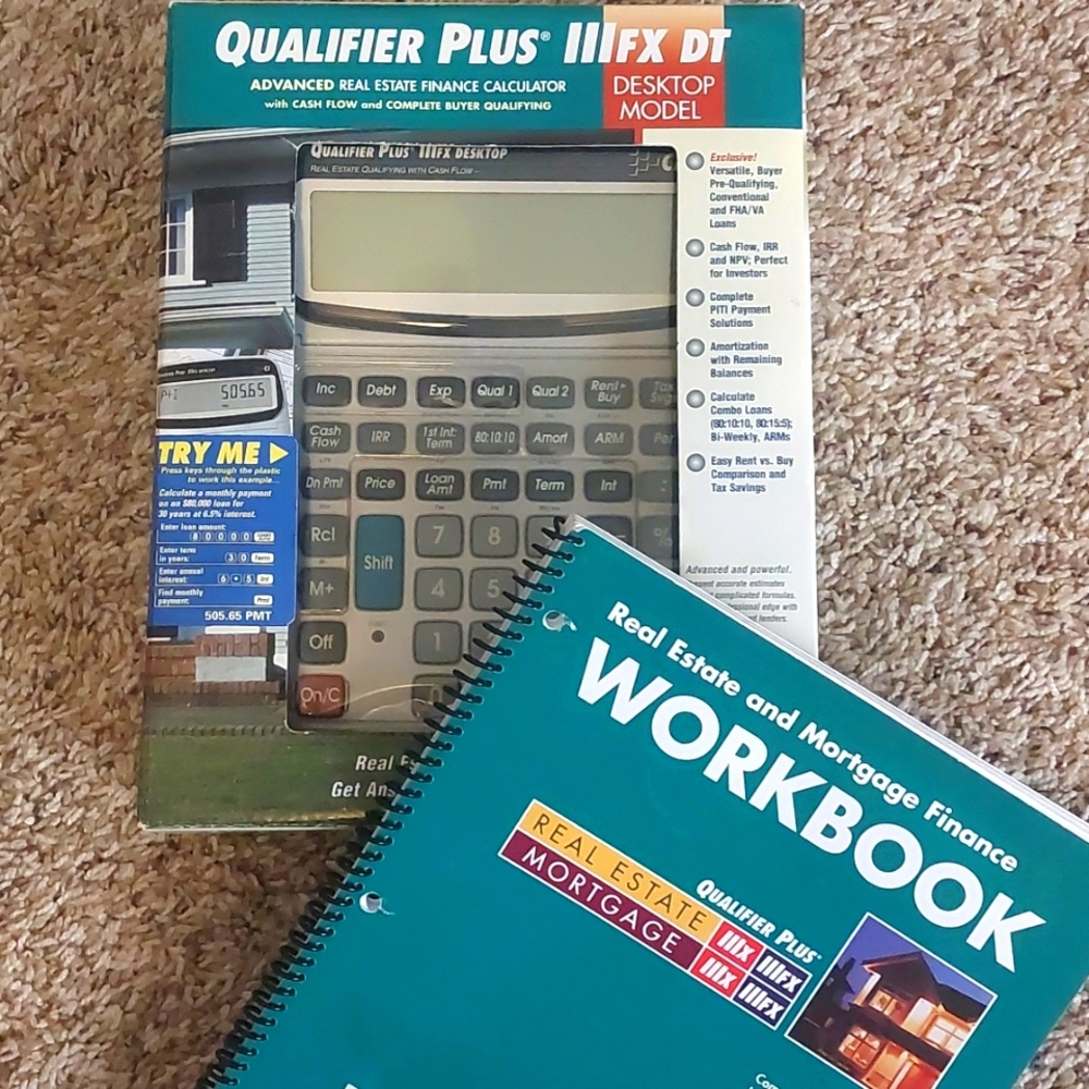 Qualifier Plus Real Estate Finance Calculator & Workbook - NWT